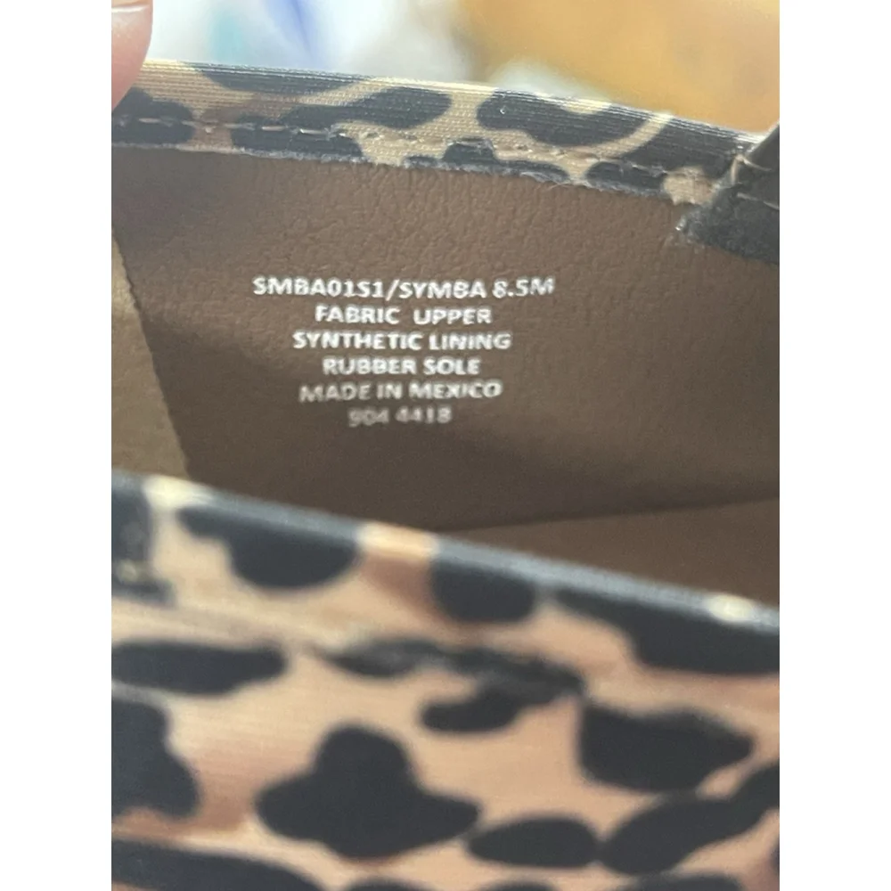 Steve Madden Womens Leopard Print Sneakers Loafers Size 8.5